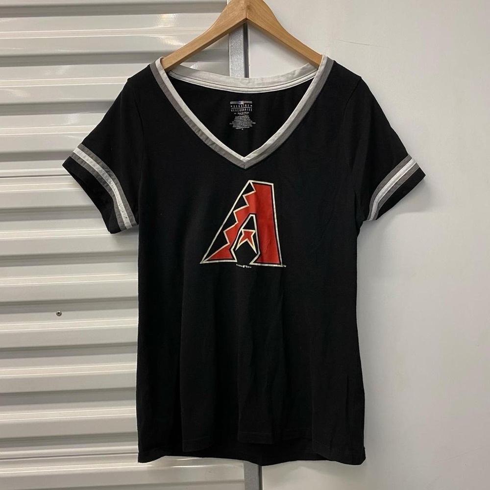 Arizona Diamondbacks MLB Baseball Y2K Women's V-Neck Shirt Size XL
